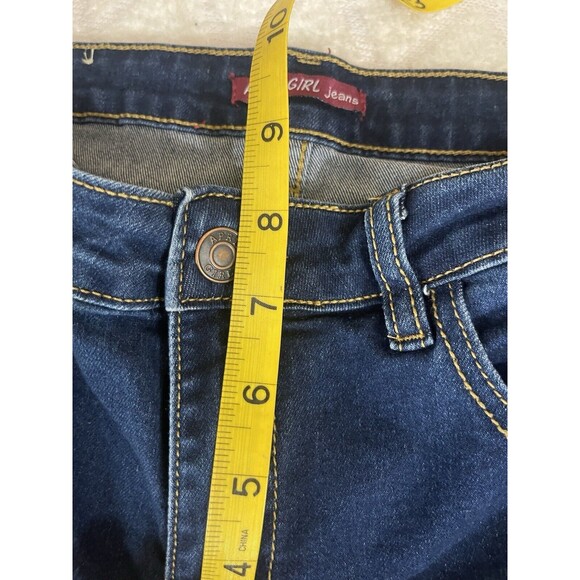 April Girl Jeans Skinny Stretchy 30w 28L. Dark Blue Jeggings - Picture 11 of 12